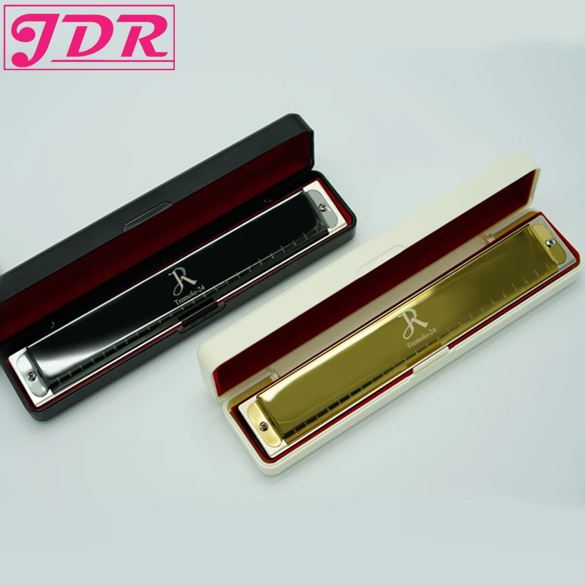 JDR 24 тона отверстия тремоло музыкальная гармошка C клавиша полифония kazoo рот