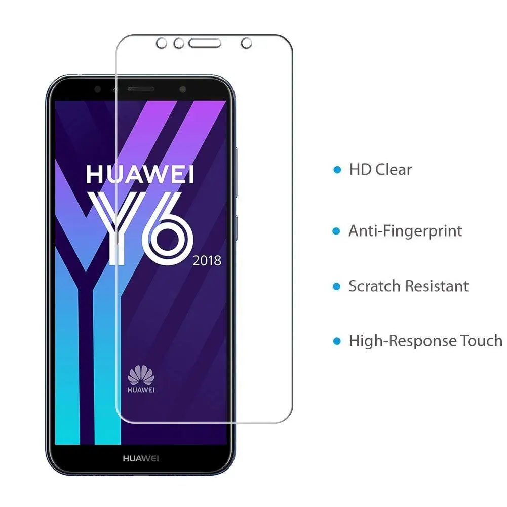 Для Huawei Y6 2018 Защитное стекло для экрана закаленное стекла с защитой против
