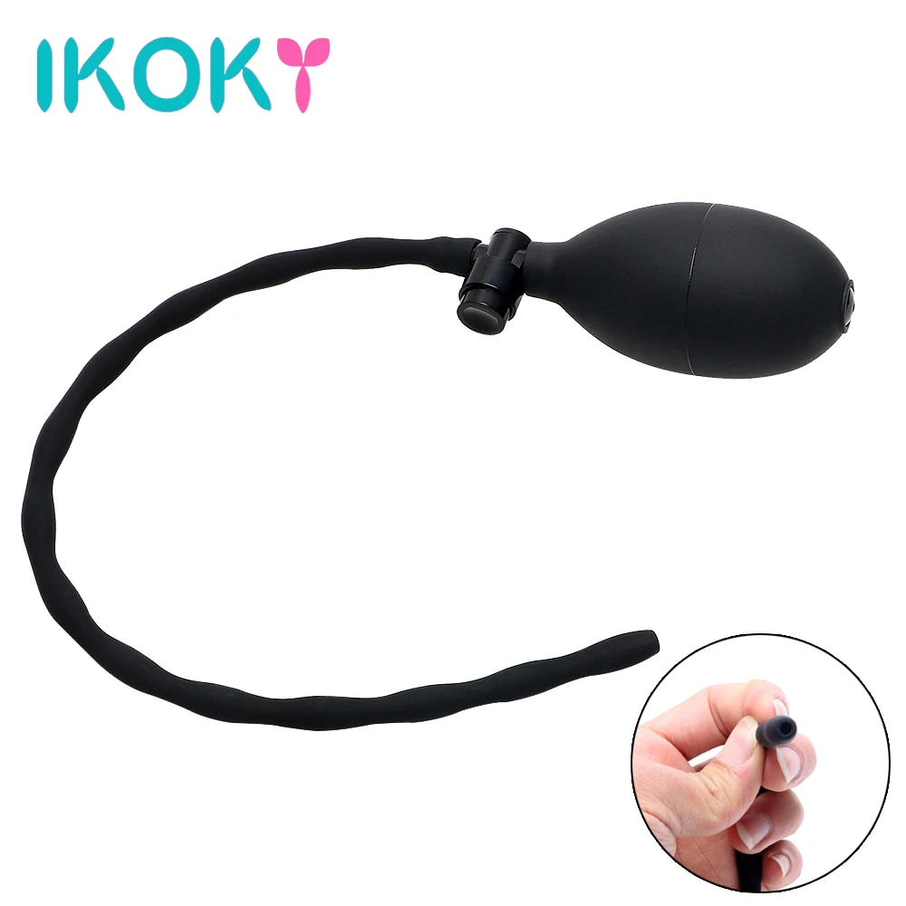 IKOKY силиконовая надувная пробка для пениса стимуляция конского глаза