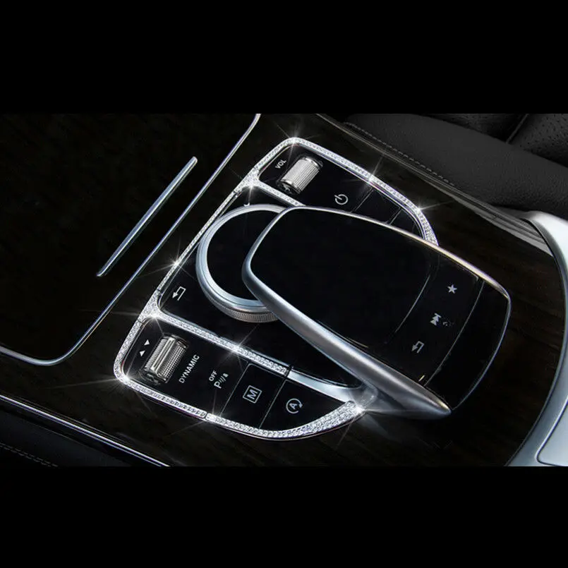 

Rhinestone Diamond Central Control System Decorate Frame Trim For Mercedes-Benz C-Class GLC E-Class