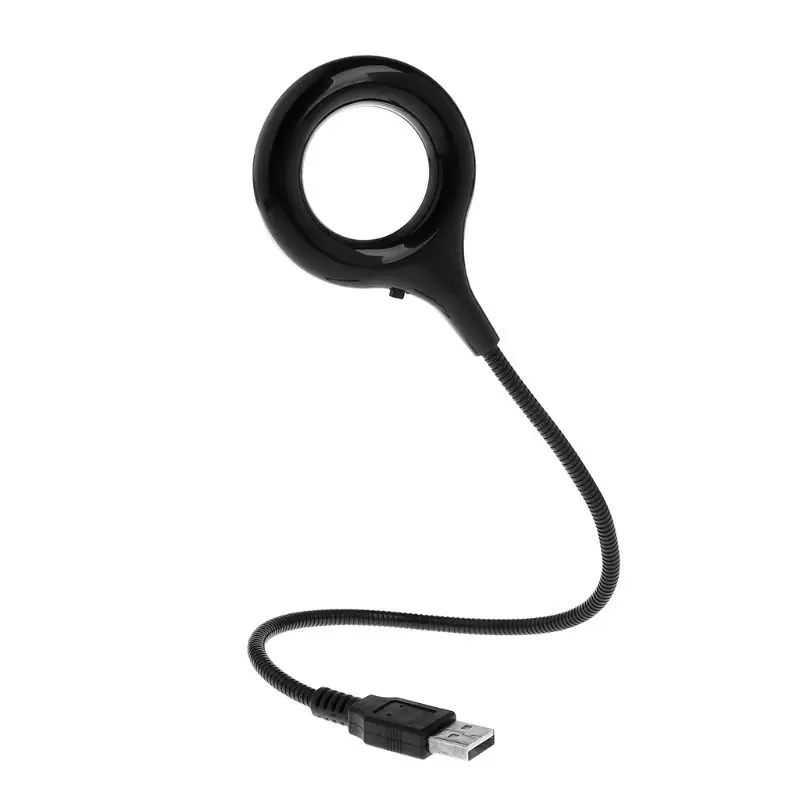 Кольцевой светодиодный светильник USB настольная лампа 5 в яркая Гибкая гусиная