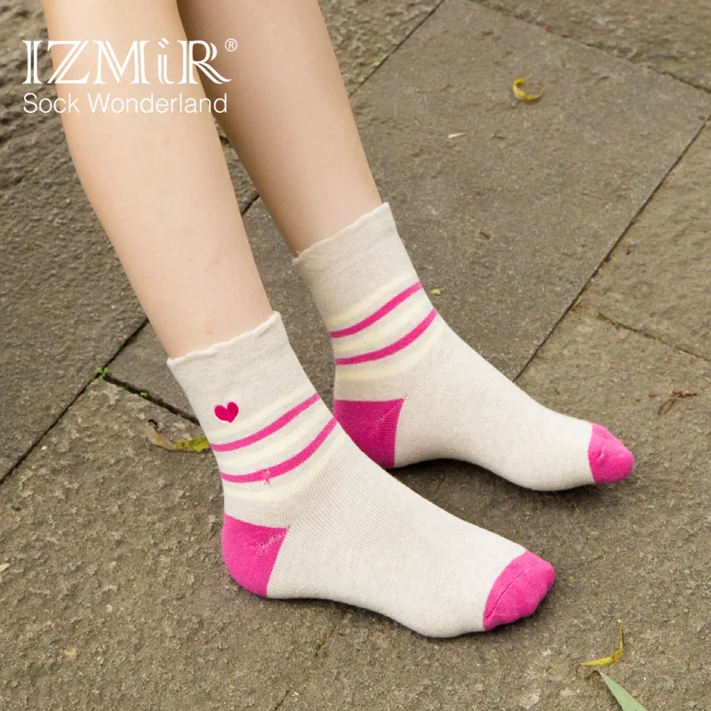 10 Пар/лот Измир Новых мужчин носки полосы любовь вышивка сон зимние оптом |