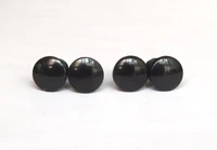 100pair 7mm flat round shape black toy eyes for diy doll accessories