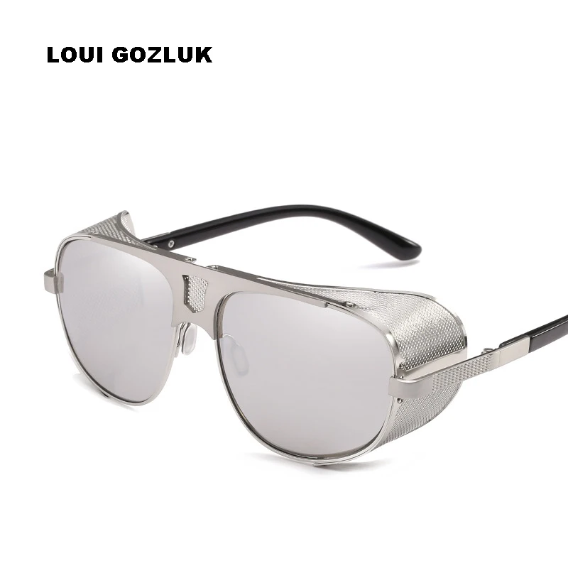 

Iron Man 3 Male Steampunk Sunglasses Tony Stark Iron Man Matsuda Sunglasses Retro Vintage Eyewear Steampunk Sun Glasses UV400