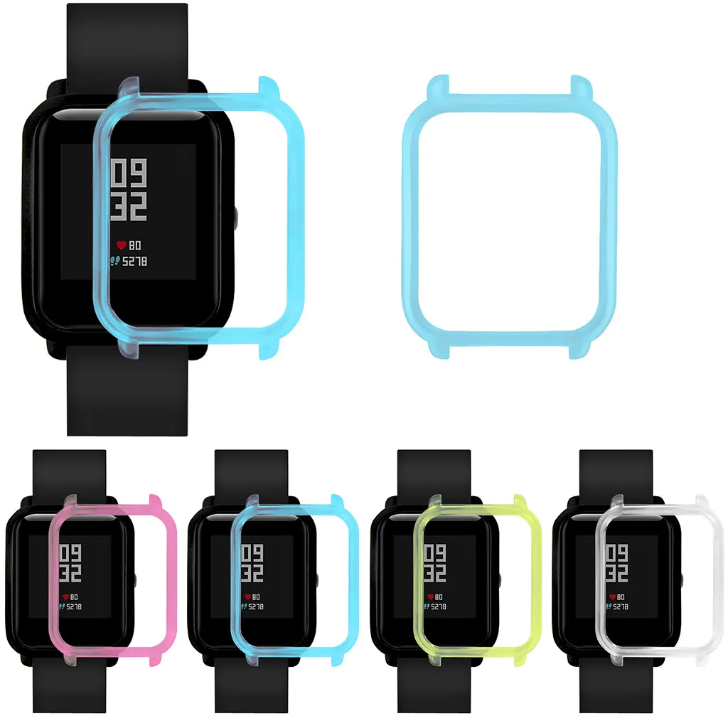 Стильный противоударный защитный чехол из поликарбоната для Amazfit Huami Bip Younth Watch