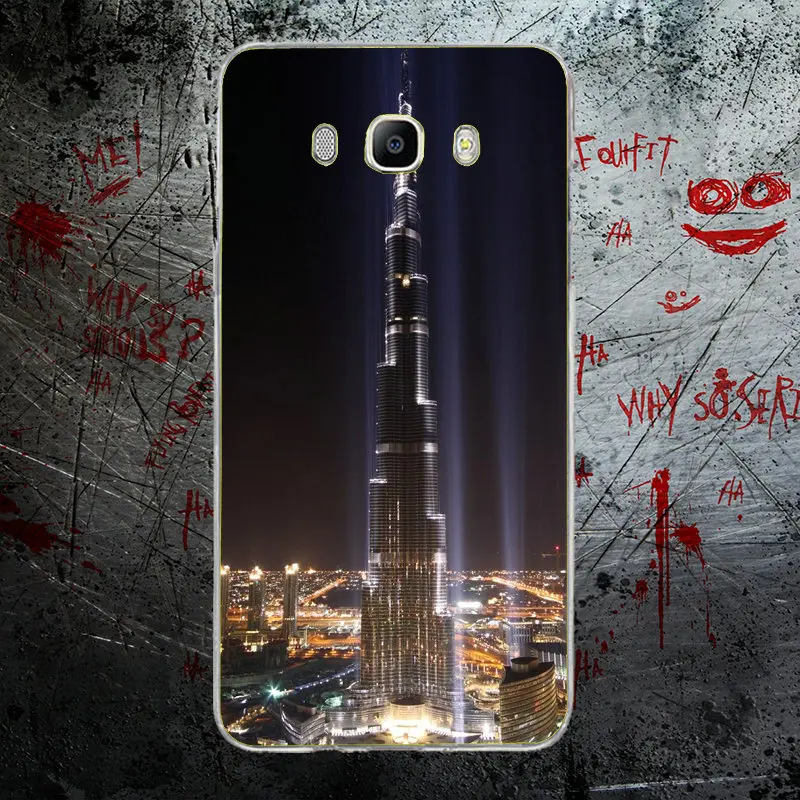 Дубай Burj Khalifa Tower Building мягкие ТПУ Силиконовые чехлы для телефонов сумки Samsung Galaxy J1