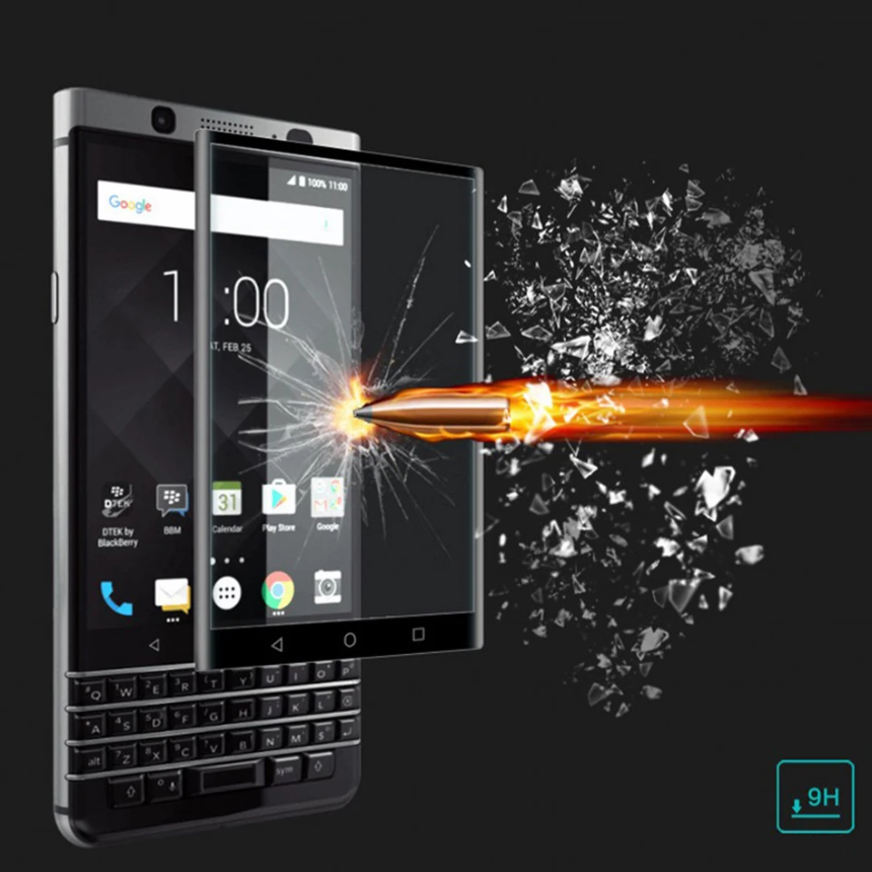 9H 3D изогнутый край Полное покрытие для BlackBerry Keyone Dtek70 Key1 Закаленное стекло