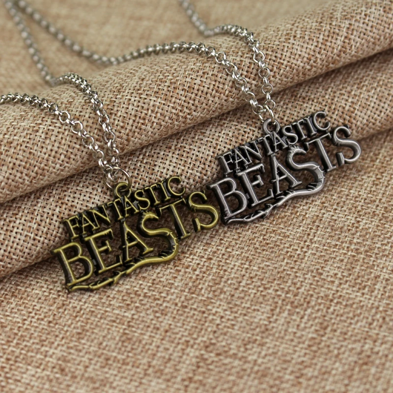 Металлическое ожерелье с логотипом Фантастические звери и где найти|cosplay jewelry|metal