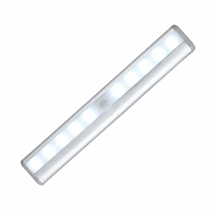 Беспроводной светодиодный светильник с ИК датчиком движения 10 дюймов батареей