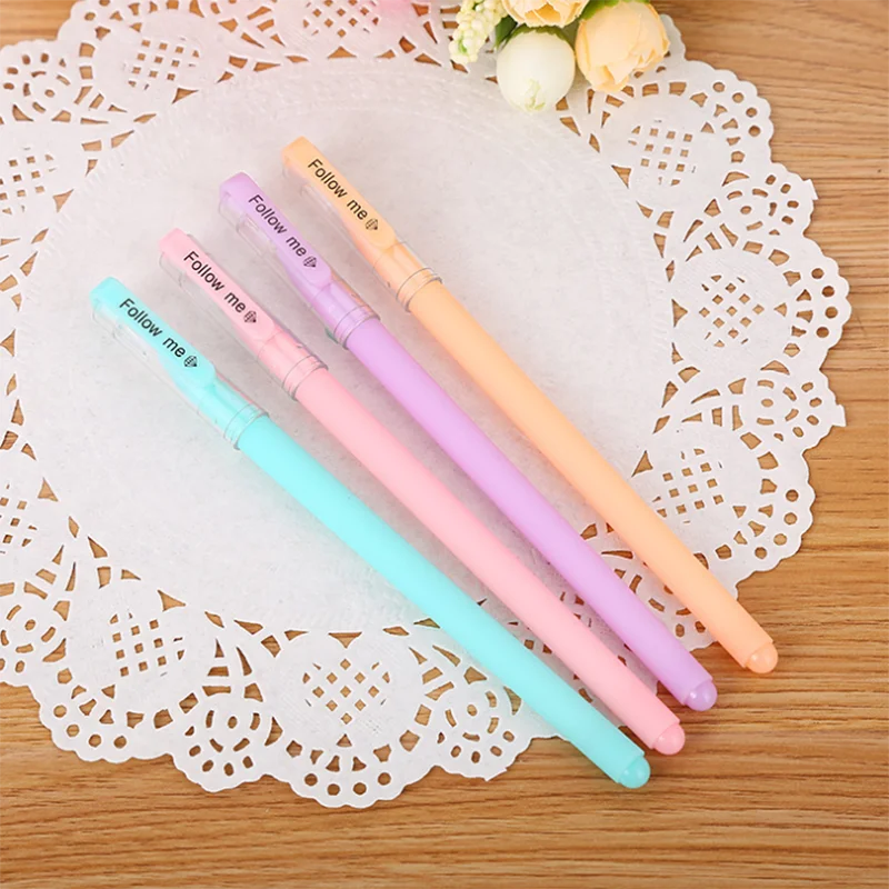1pc Sent at random 1 шт. корейские Канцтовары Мультяшные гелевые ручки Kawaii студенческий экзамен записи цифровым пером, офисные школьные принадлежности, блокноты канцелярские милые ручка - Цвет: 1pc Sent at random