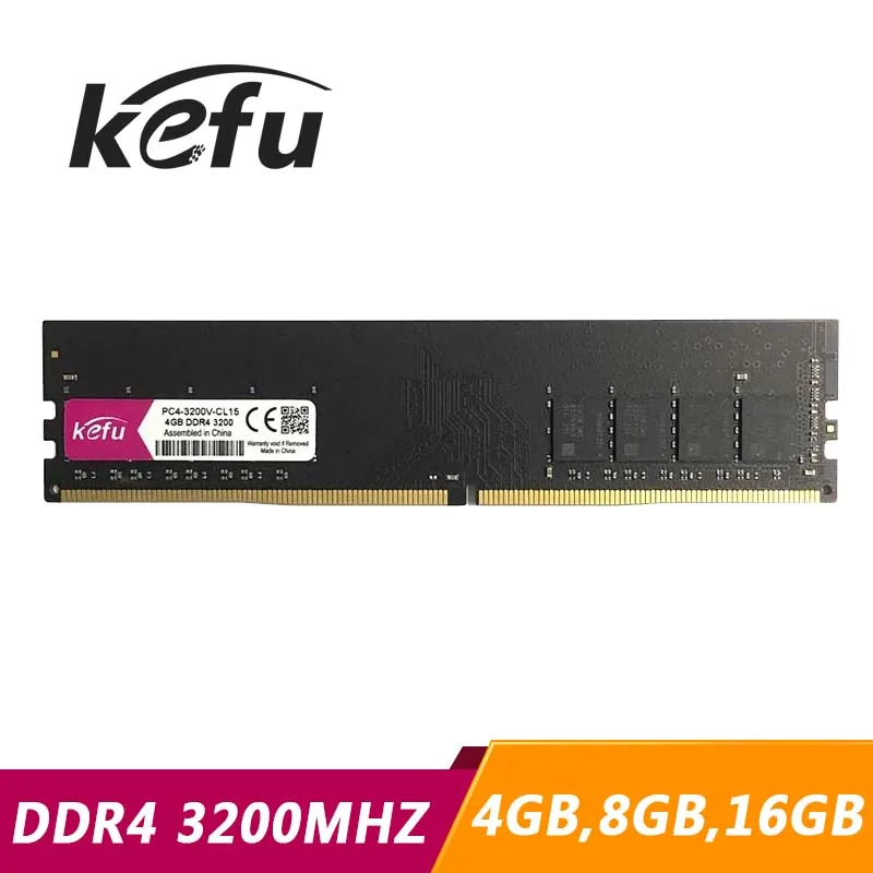 KEFU DDR4 материнская плата для ПК 4 ГБ 8 16 ОЗУ ddr4 PC4 3200V 3200 МГц настольный компьютер