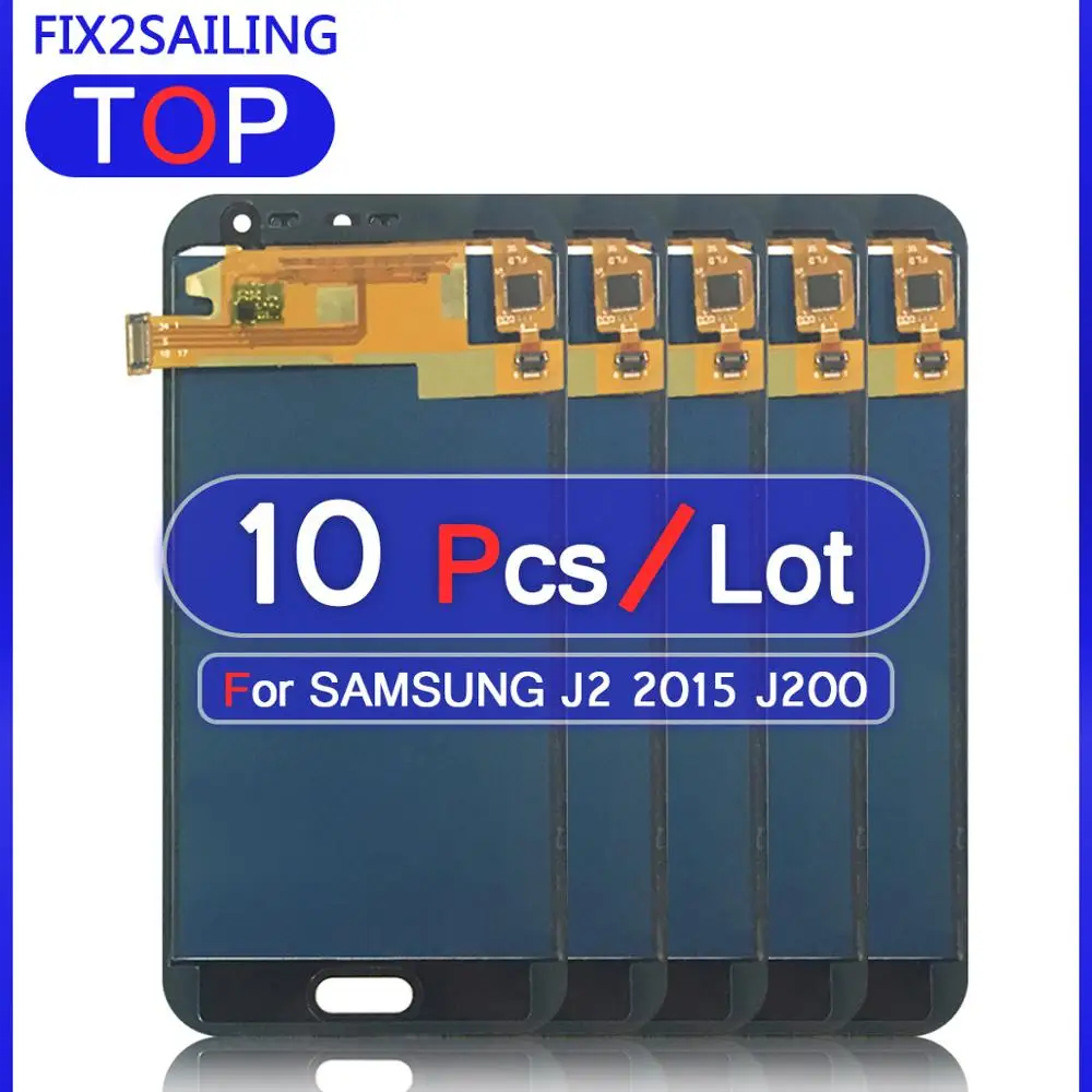 10 шт. ЖК-дисплей для Samsung Galaxy J2 2015 J200 J200F J200Y J200H Super 100% протестированный рабочий
