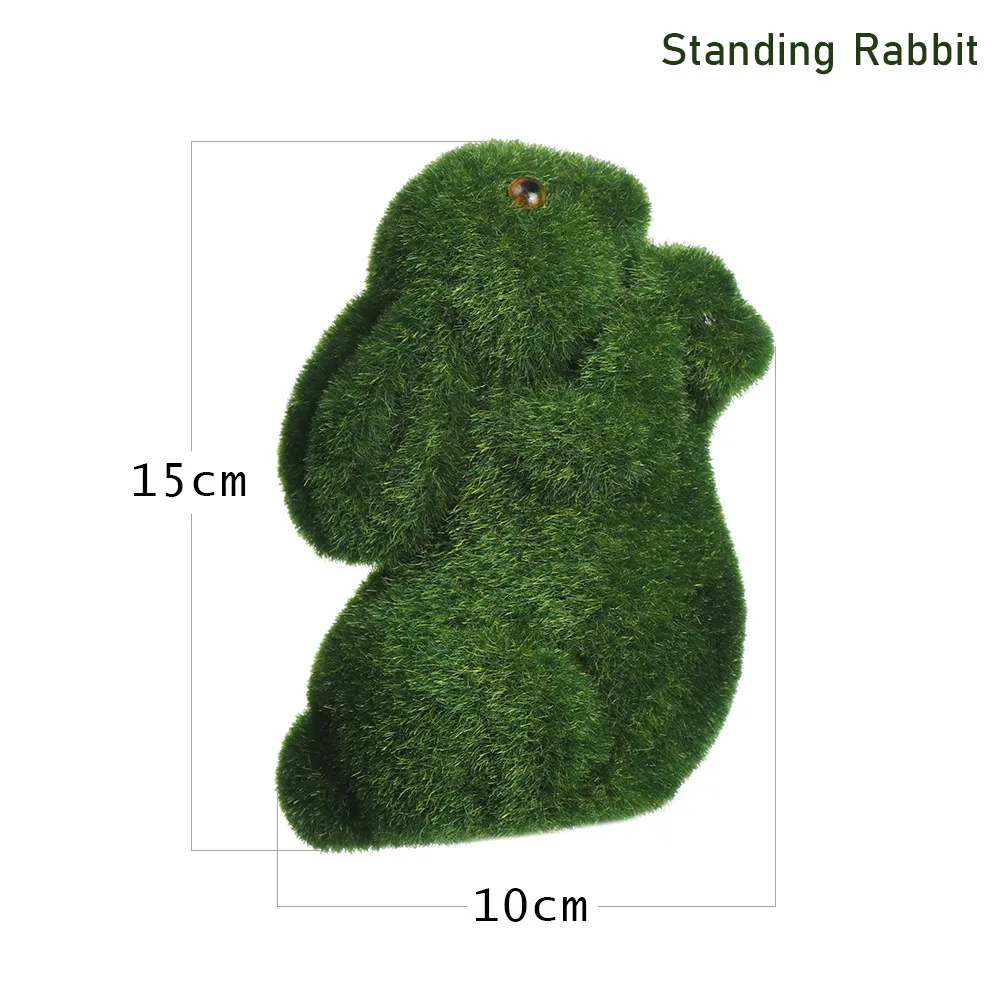 standing rabbit Ручная работа, искусственный газон, трава, животное, Пасхальный кролик, для дома, офиса, орнамент, новинка, для комнаты, офиса, Декор, Пасхальный кролик, ручная работа, подарок - Цвет: standing rabbit