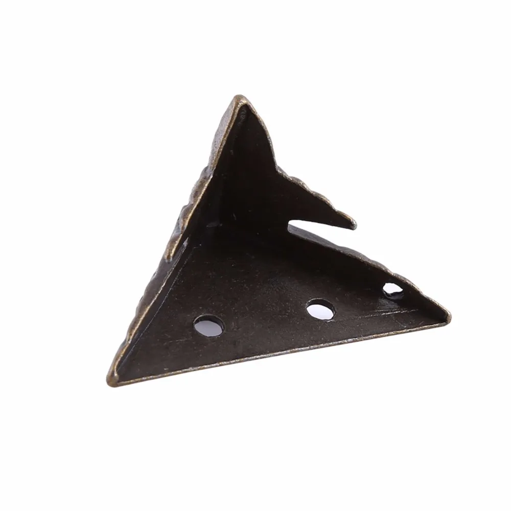 4 шт./лот антикварная латунная коробка для ювелирных изделий Деревянный корпус