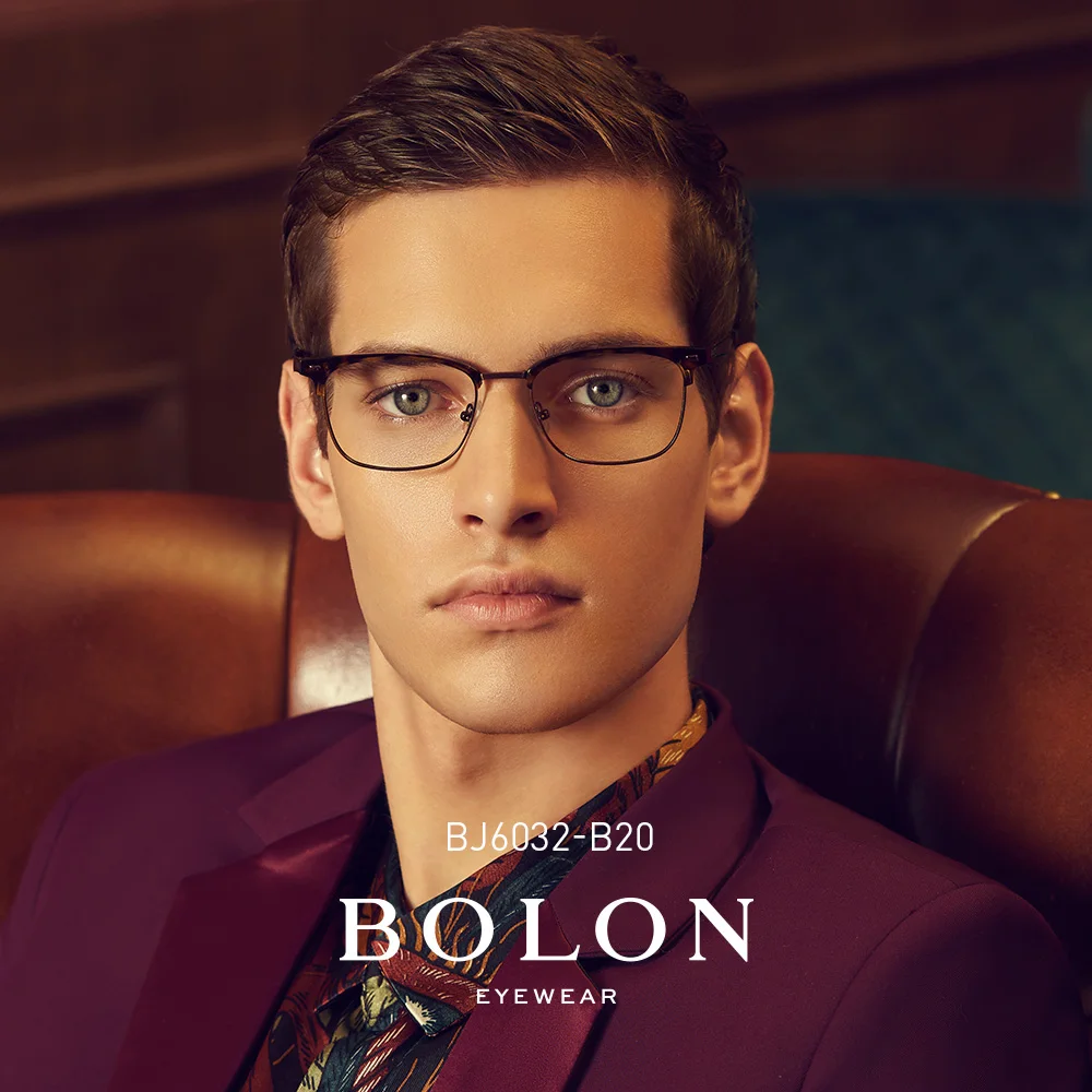 BOLON, оправы для оптических очков для мужчин, винтажные квадратные очки, мужские Оптические Оправы, мужские ретро очки, очки BJ6032