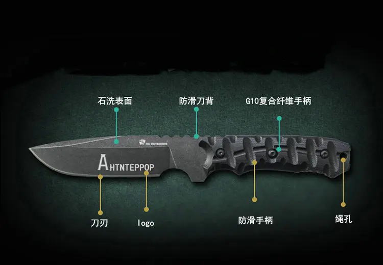 HX на открытом воздухе 9CR18MOV Универсальный нож тактические ножи, G-10 ручка нож для выживания, походные инструменты Спасательный Инструмент дропшиппинг