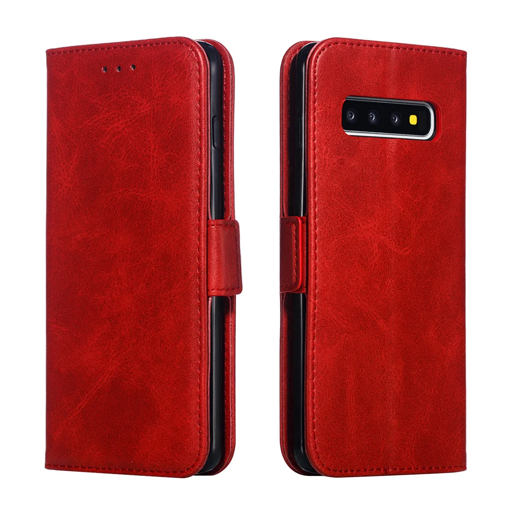 Чехол книжка из искусственной кожи для Samsung S8 S9 S10 Plus S10e S7 Edge Note 9 8 A6 A8 A7 A9 A10 A30 A50 M20