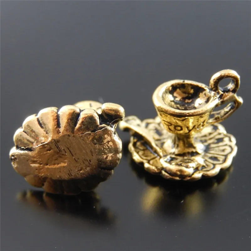 10 шт. маленькие подвески чашки для кофе|cup charm|charms antiquecoffee cup charm |