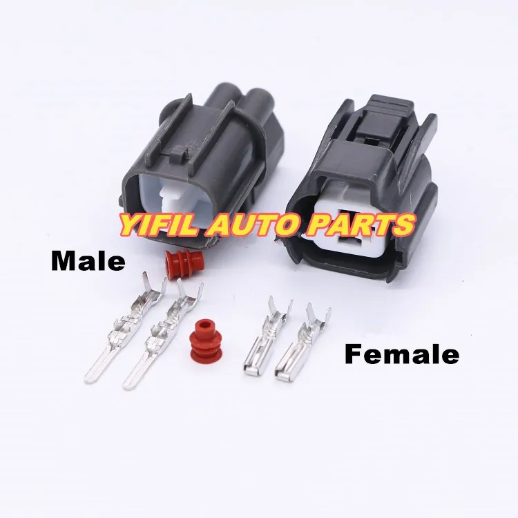 

10sets/lot 2 Pin/Way Female Male Cable Horn Connector For Excelle BYD BUICK Honda CITY Rear Door Lock Motor 6189-0129 Sumitomo
