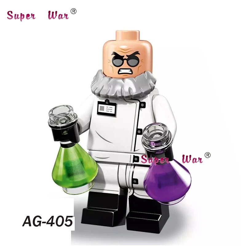 AG405A Один супер герой Бэтмен фильм серии Hugo Strange Робин часы король Альфреда Джокер строительные блоки игрушка для детей - Цвет: AG405A