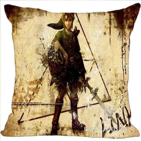 Pillowcases Изготовленная на заказ Наволочка Legend of Zelda ocarina квадратная Подушка на молнии Обложка печать ваши фотографии 20x20 см, 35x35 см(одна сторона) 180117#53 - Цвет: Pillowcases
