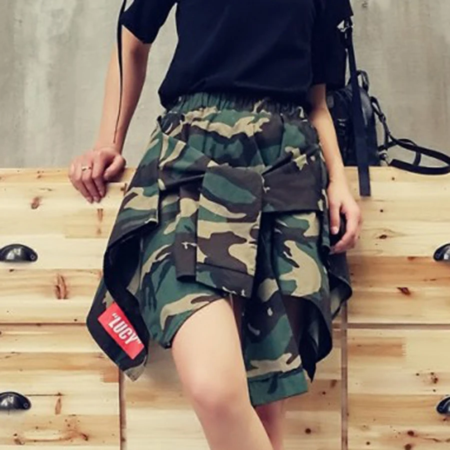 Женская клетчатая юбка с высокой талией в Корейском стиле 50G008|plaid skirt|plus size plaid