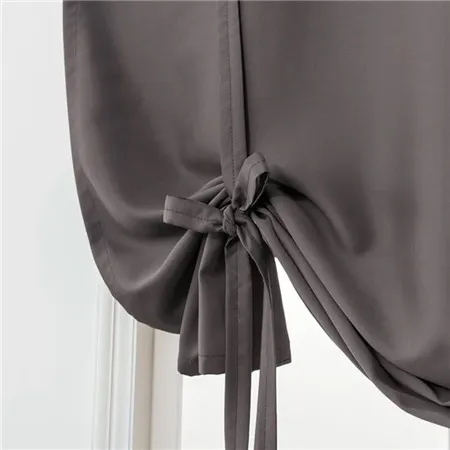 Dark Grey XYZLS римские жалюзи Короткие шторы для кухни одноцветное цвет плотные шторы s стержень карман современный 1 шт - Цвет: Dark Grey