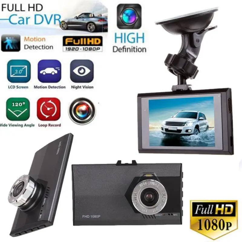 Esddi 3 &quotFull HD 1080 P автомобиль авто DVR камера G сенсор Автомобильный видеорегистратор