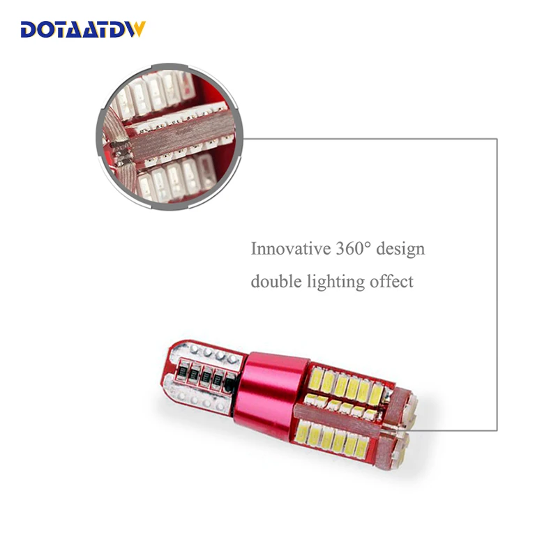 2x T10 168 194 W5W светодиодный 4014 CREE чип Сменные лампы Автомобильный номерной знак