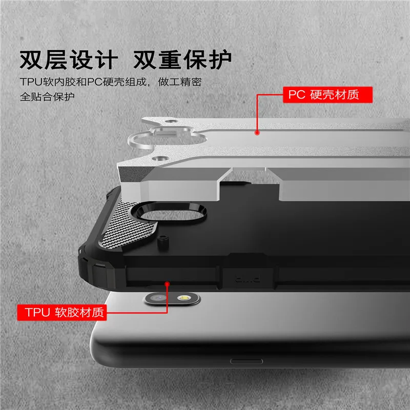 For SM-J250F case Cover Samsung J2 Pro 2018 Case Silicone shockproof Coque Hybrid Armor phone Galaxy J4 J6 | Мобильные телефоны и