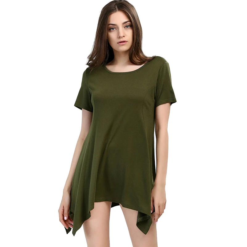 Модные Повседневное Лето Bodycon расклешенные Рубашка с короткими рукавами для Для