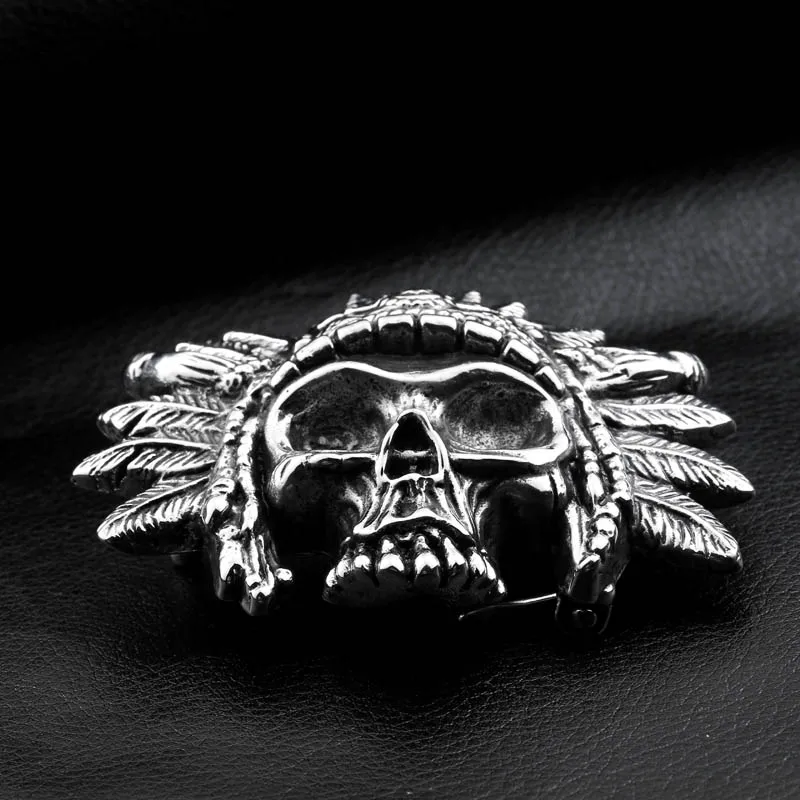 Стальной солдат Прямая поставка и оптовая продажа стальной панк-ремень с пряжкой