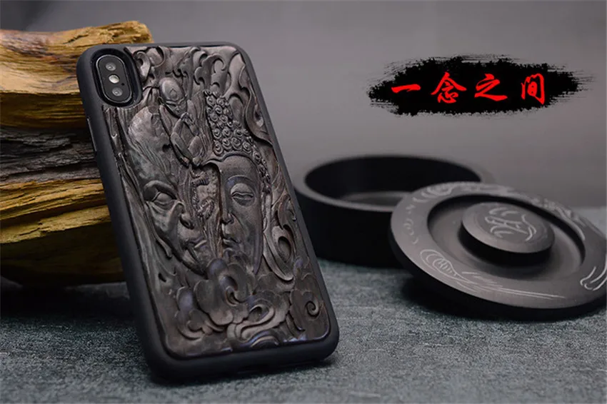Чехол для iPhone XR X XS Max черное дерево 3D стерео тиснение резная деревянная Задняя накладка чехла из ТПУ для iPhone 6 6s 7 8 plus
