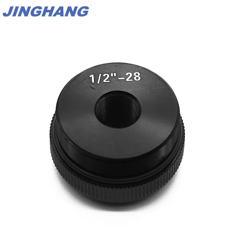 Для 1/2 &quotx28 Maglite C Cell Thread Adapter Tail Cap Black Бесплатная и быстрая доставка USPS со склада в