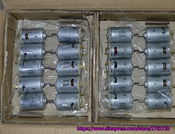 Оригинальный двигатель Johnson 540 DC 6 В 10000 об/мин 12 в 20000 ОБ/мин высокая скорость 35 5*50