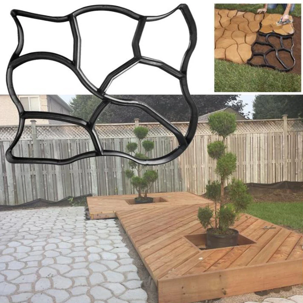 Садовая DIY Пластиковая форма для изготовления дорожек многоразовая модель