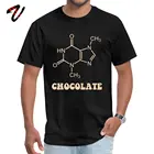 Топы И Футболки научный шоколадный элемент Теобромин молекула День благодарения Sharingan глаз О-образным вырезом Мужская футболка
