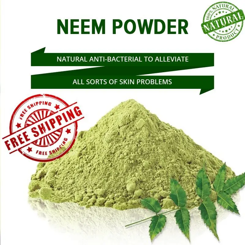 Бесплатная доставка Neem Порошок 100% органическое и химическое бесплатное