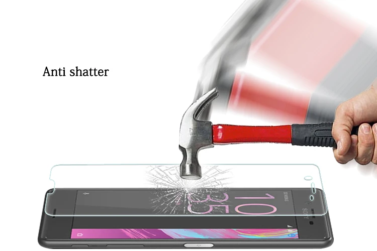 Лучшая Противоударная Защитная пленка для экрана Sony Xperia X компактная стеклянная