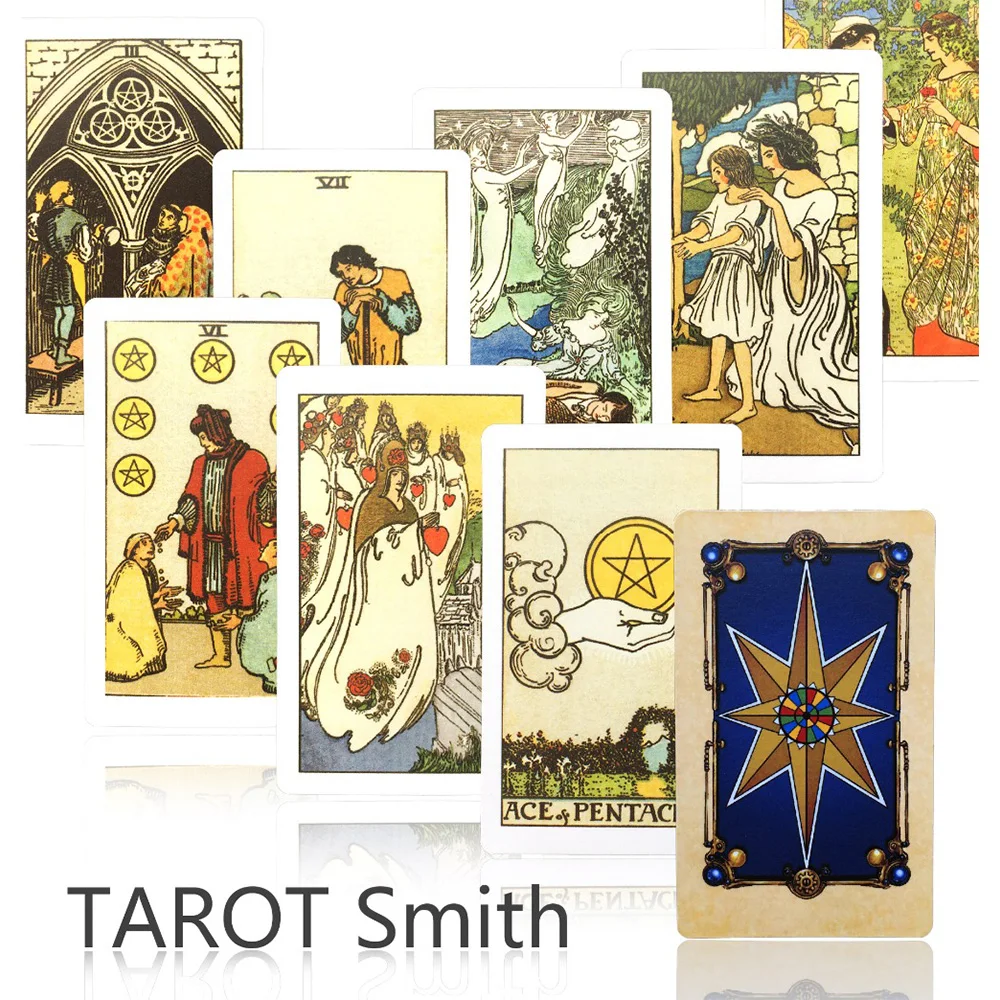 Карточная игра smith tarot 2020 Высококачественная Заводская гайка цветная коробка