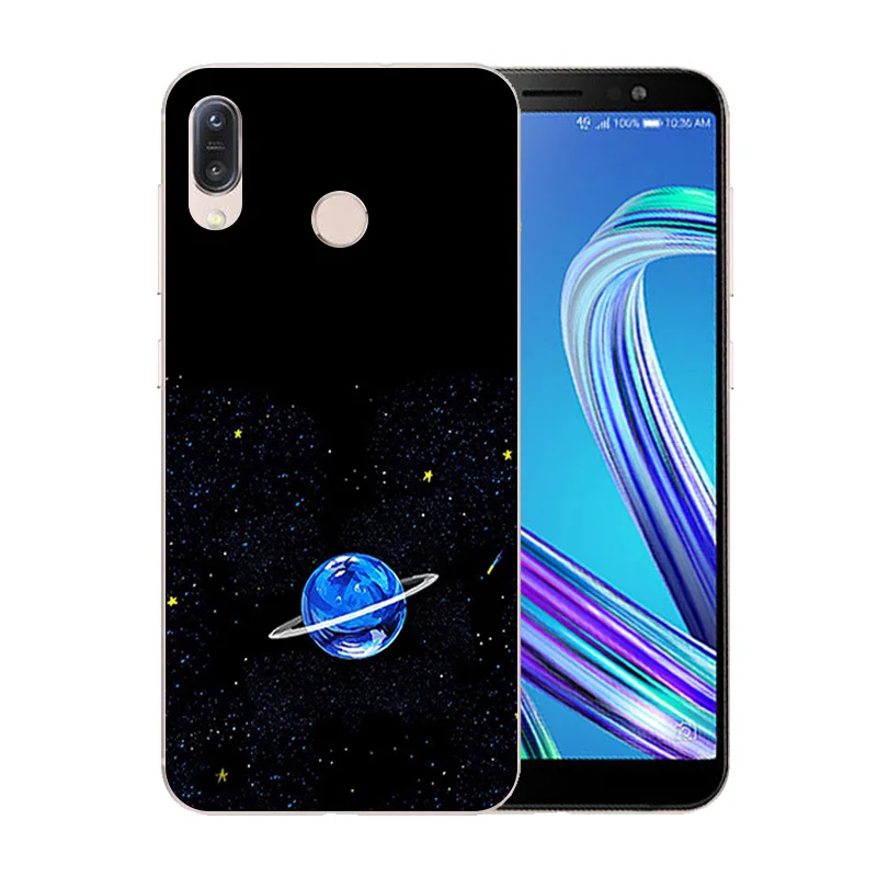 5 дюймов для Asus ZB555KL ультра тонкий ТПУ космический мир телефонный чехол ASUS Zenfone Max M1