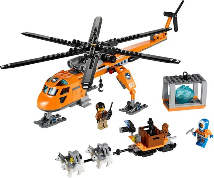 Горячая 2016 Новый Bela 10439 273 pcsarctic helicrane город набор Вертолет Хаски совместимы Building