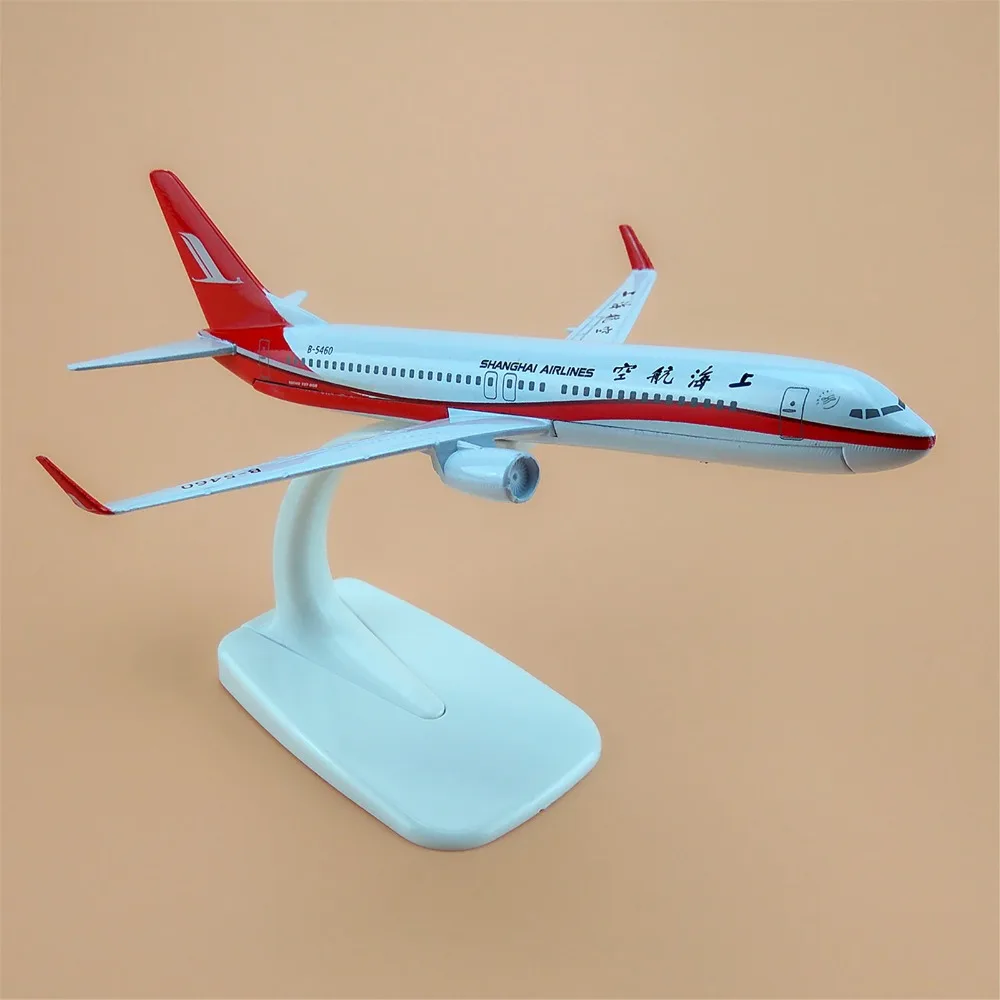 16 см сплав металла воздушный Китай Шанхай Модель самолетов Boeing 737 800 B737 модель