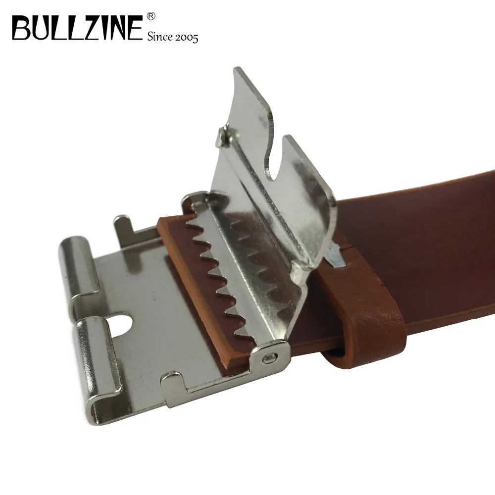 Ремни Bullzine из искусственной кожи коричневого цвета с соединительной застежкой