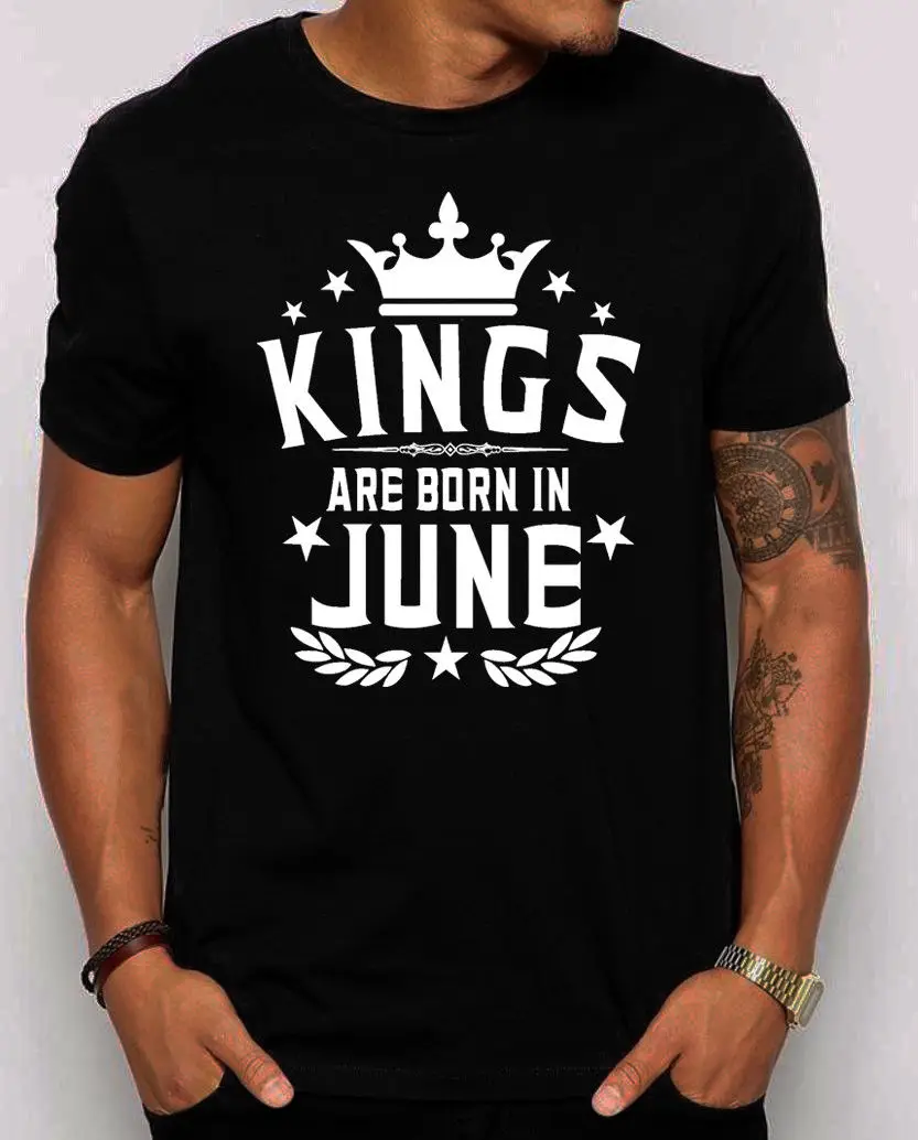 

Kings Are Born in June Men's for him. Best Birthday shirt. S-3XL Trick or Treat Halloween 2019 Ghost Photograph T-Shirt