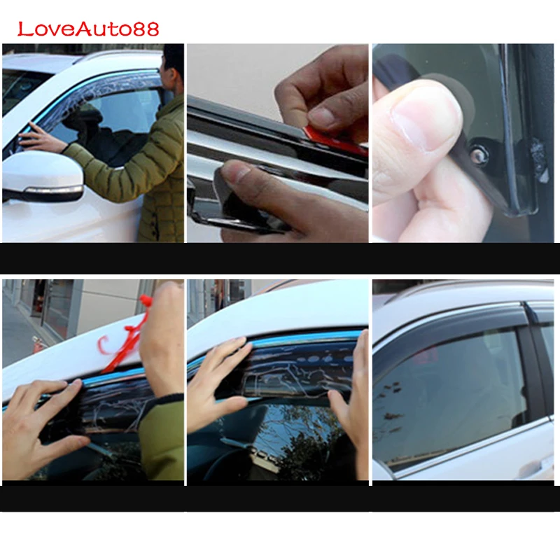 Автомобильный козырек для окна дверь дождь солнцезащитный щит боковые Крышка