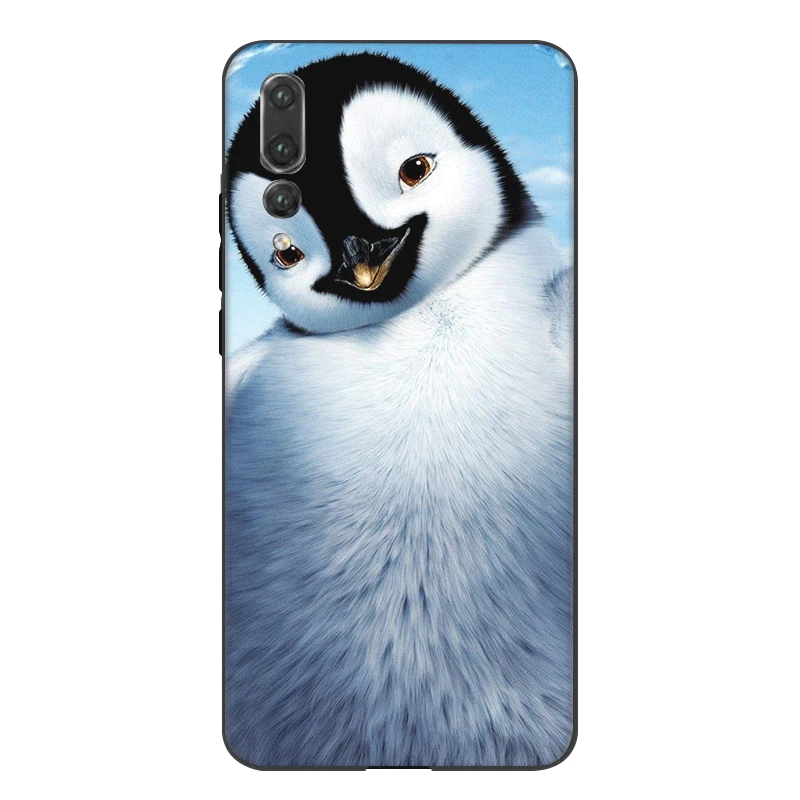 Silicone Mobile Phone Case For Honor Note 10 9 7X 7C 8X 8C 7A 6A 8 Lite Cover Cute Arctic Penguin Shell Bag | Мобильные телефоны и