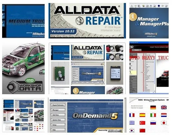 2017 новейший Автомобильный ремонт Alldata программное обеспечение V10.53 и mitchell 2015 1 ТБ