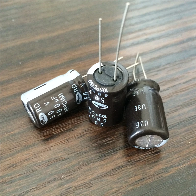 10 шт. 680 мкФ 50 В SAMWHA RD серии широкий Температура диапазон 12 5x20 мм 50V680uF Алюминий
