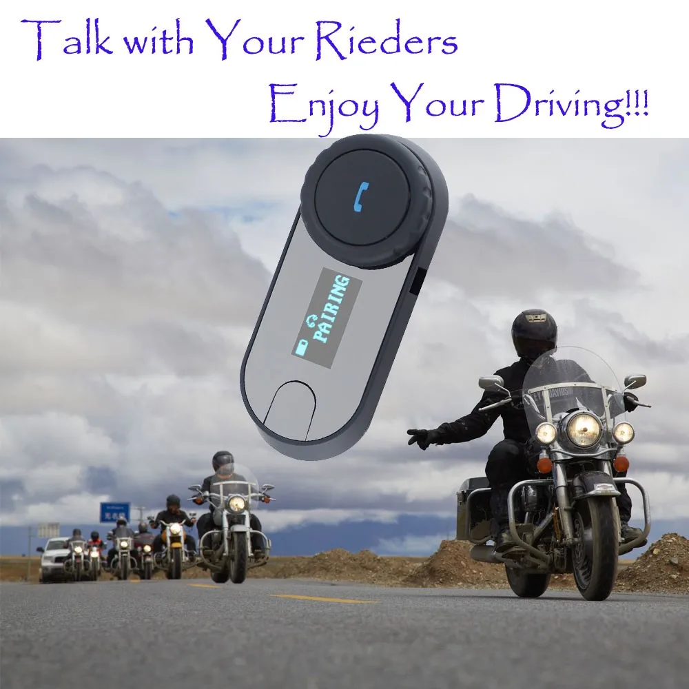 helmet headset wireless motorcycle intercom system 2pcs LCD Screen FM TCOMSC HIFI Sound Direct Talk DSP Full Duplex interphone | Автомобили